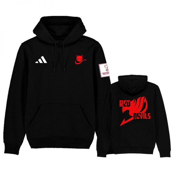 Men Belgium FIFA World Cup Soccer Hoodie Black