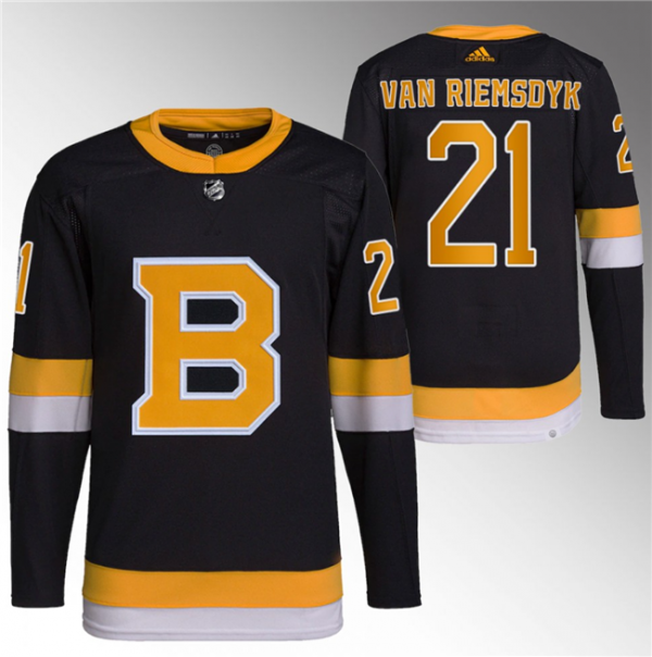 Men Boston Bruins #21 James van Riemsdyk Black Home Breakaway Stitched Jersey