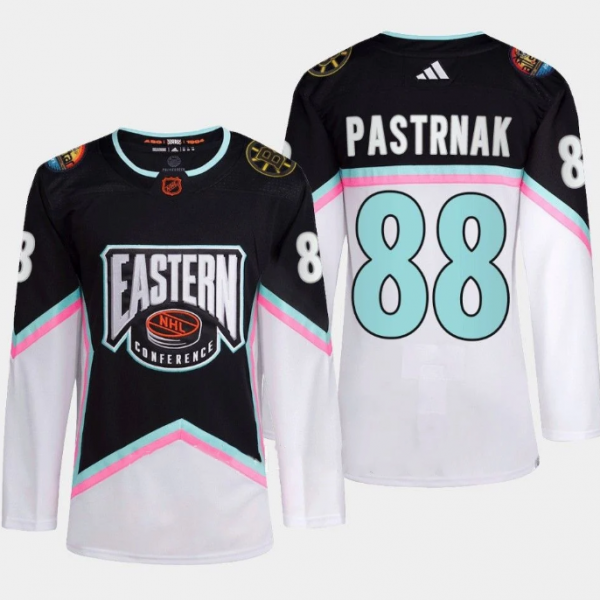Men Boston Bruins #88 David Pastrnak Black/White 2023 All-star Stitched Jersey
