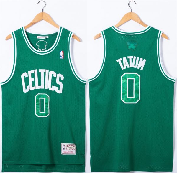 Men Boston Celtics #0 Jayson Tatum Green Stitched Jersey