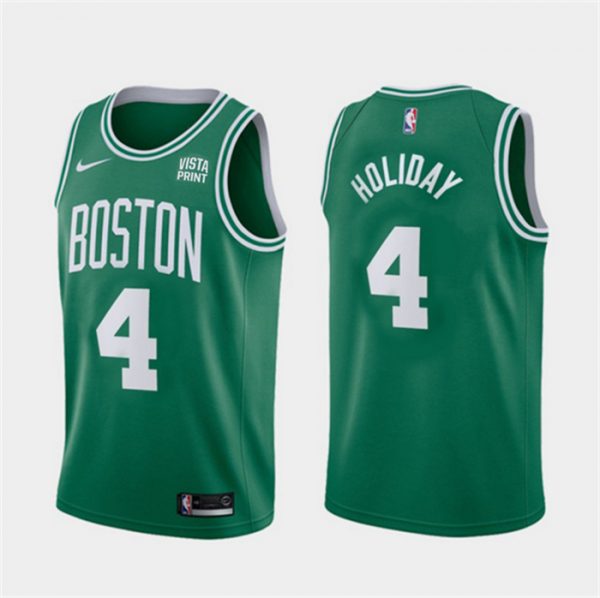 Men Boston Celtics #4 Jrue Holiday Green 2023 Icon Edition Stitched Basketball Jersey