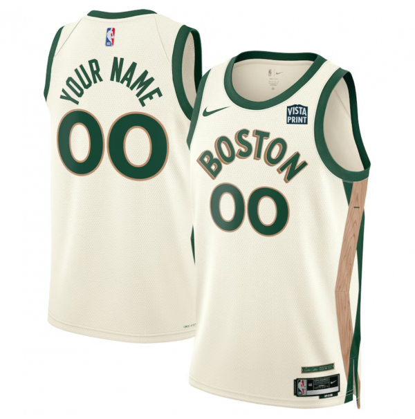 Boston Celtics Active Player Custom White 2023/24 City Edition Stitched Basketball Jersey