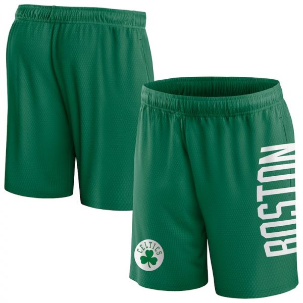 Men Boston Celtics Green Post Up Mesh Shorts(Run Small)