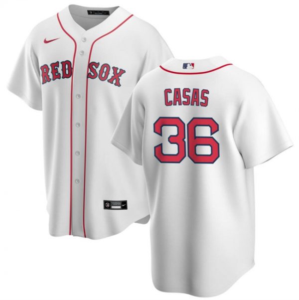 Men Boston Red Sox #36 Triston Casas White Cool Base Stitched Baseball Jersey