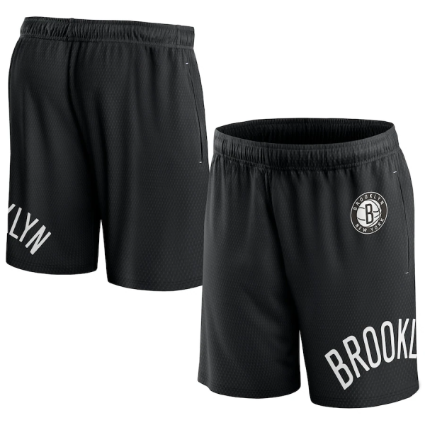 Men Brooklyn Nets Black Free Throw Mesh Shorts