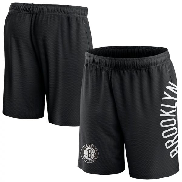 Men Brooklyn Nets Black Post Up Mesh Shorts(Run Small)