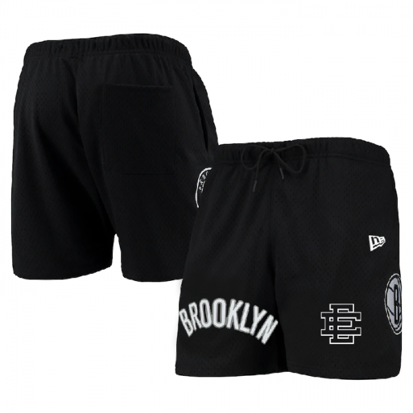 Men Brooklyn Nets Black Shorts 001