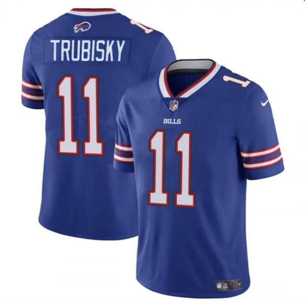 Men Buffalo Bills #11 Mitch Trubisky Blue Vapor Untouchable Limited Stitched Football Jersey