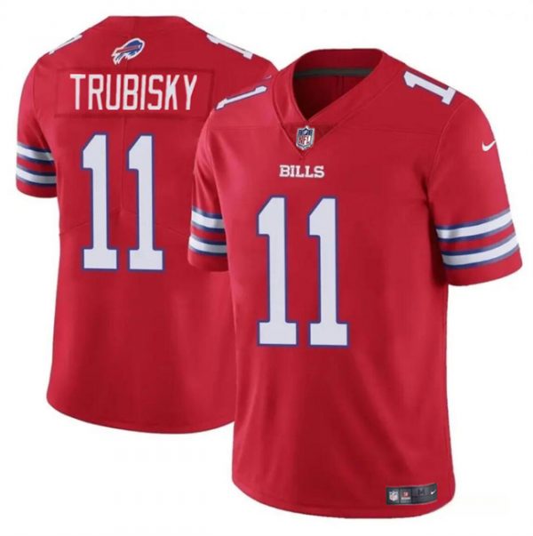 Men Buffalo Bills #11 Mitch Trubisky Red Vapor Untouchable Limited Stitched Football Jersey