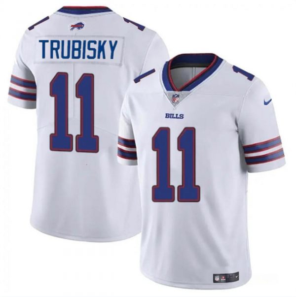 Men Buffalo Bills #11 Mitch Trubisky White Vapor Untouchable Limited Stitched Football Jersey