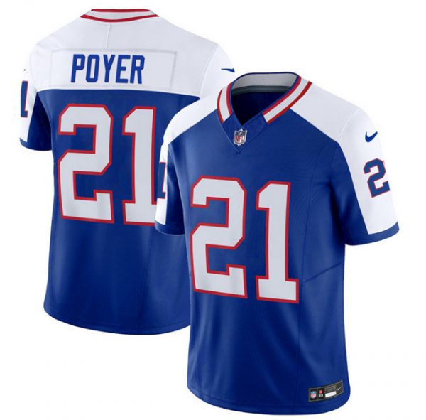 Men Buffalo Bills #21 Jordan Poyer Blue/White 2023 F.U.S.E. Throwback Vapor Untouchable Limited Stitched Jersey