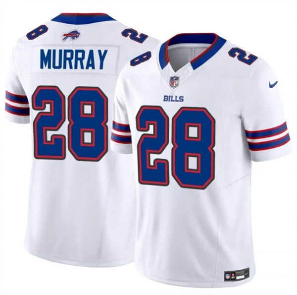 Men Buffalo Bills #28 Latavius Murray White 2023 F.U.S.E. Vapor Untouchable Limited Stitched Football Jersey