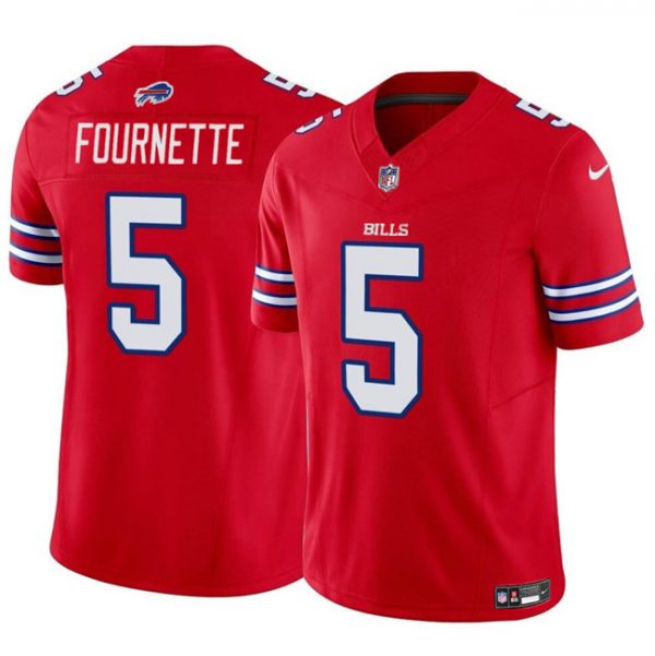 Men Buffalo Bills #5 Leonard Fournette Red Vapor Untouchable Limited Stitched Football Jersey