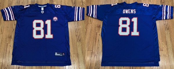 Men Buffalo Bills #81 Terrell Owens Blue Stitched Football Jersey