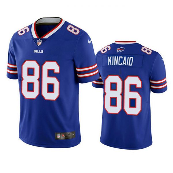 Men Buffalo Bills #86 Dalton Kincaid Blue 2023 F.U.S.E Draft Vapor Untouchable Limited Stitched Jersey