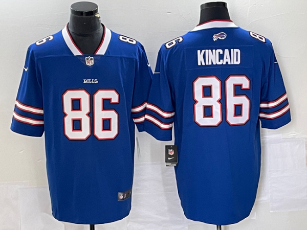 Men Buffalo Bills #86 Dalton Kincaid Blue Vapor Untouchable Limited Stitched Football Jersey
