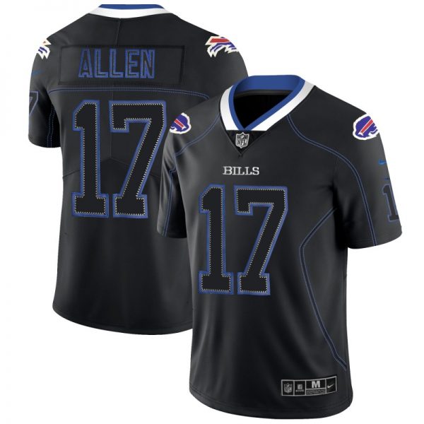 Buffalo Bills ACTIVE PLAYER Custom 2018 Black Lights Out Color Rush Stitched Jersey