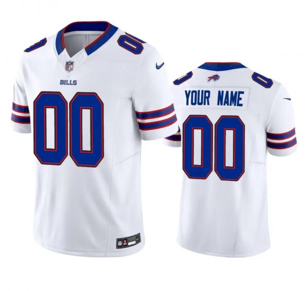 Buffalo Bills Active Player Custom White 2023 F.U.S.E. Vapor Untouchable Limited Stitched Football Jersey