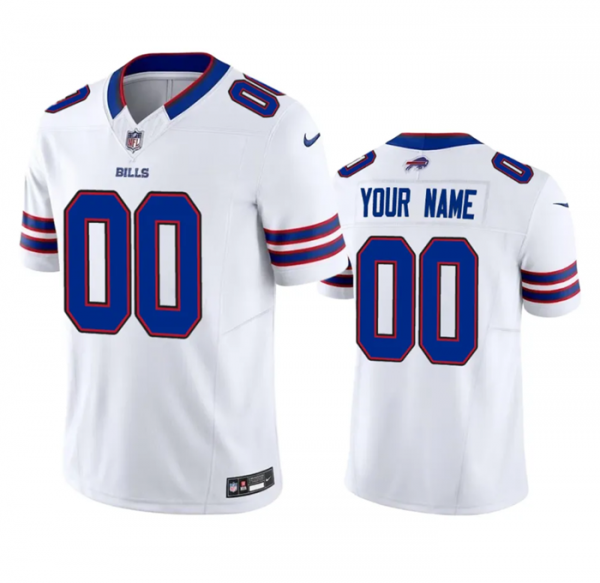 Buffalo Bills Active Player Custom White 2023 F.U.S.E. Vapor Untouchable Limited Stitched Jersey