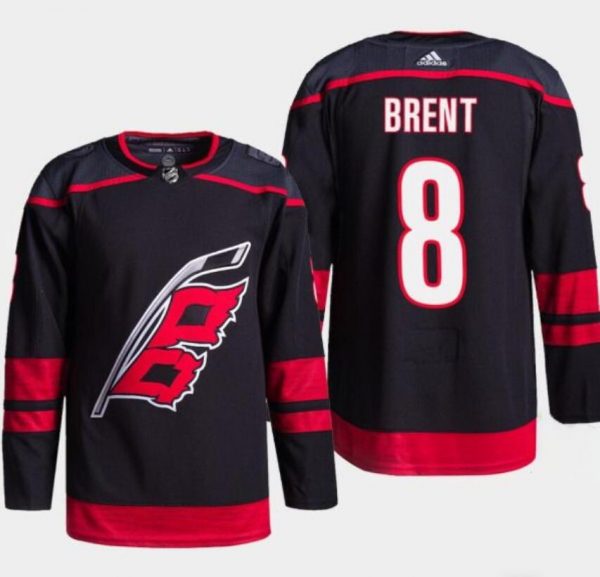 Men Carolina Hurricanes #8 Brent Burns Black Stitched Jersey