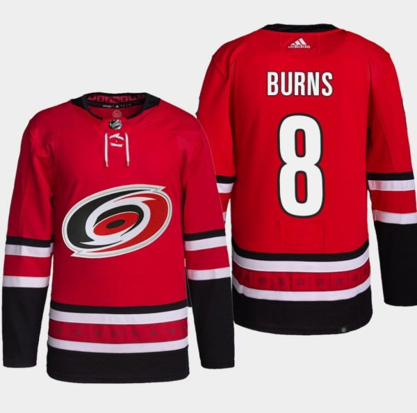 Men Carolina Hurricanes #8 Brent Burns Red Stitched Jersey