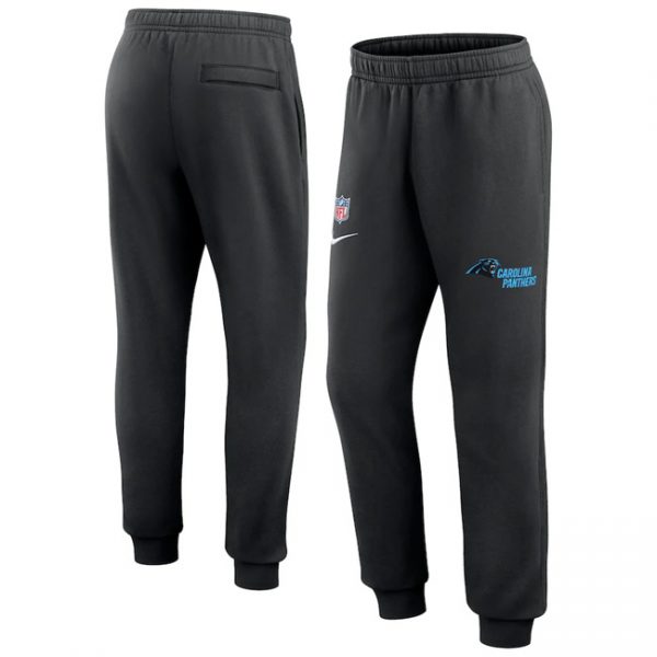 Men Carolina Panthers Black Chop Block Fleece Sweatpants