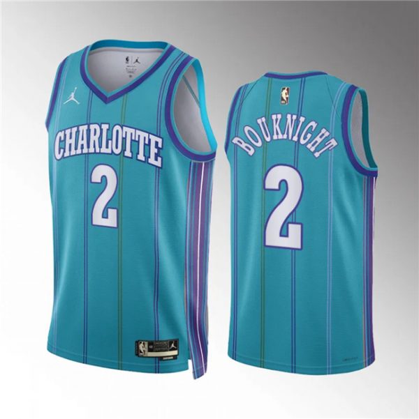 Men Charlotte Hornets #2 James Bouknight Teal 2023/24 Classic Edition Stitched Basketball Jersey