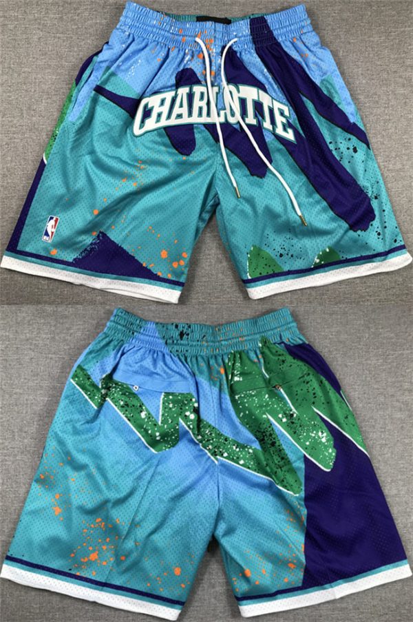 Men Charlotte Hornets Teal Shorts