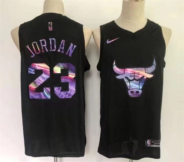 Men Chicago Bulls #23 Michael Jordan Black Stitched Basketball Jersey