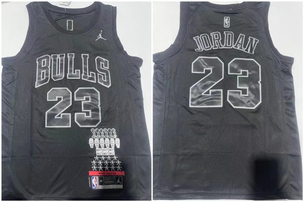 Men Chicago Bulls #23 Michael Jordan Black Stitched Basketball Jersey