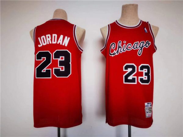 Men Chicago Bulls #23 Michael Jordan Red Stitched Jersey