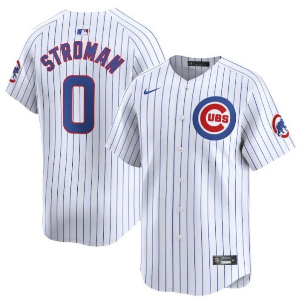 Men Chicago Cubs #0 Marcus Stroman White 2024 Home Limited Stitched Baseball Jersey