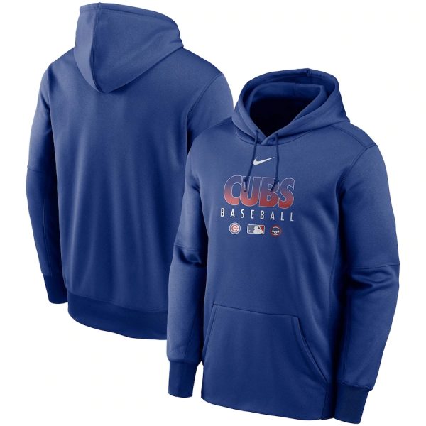 Men Chicago Cubs Royal 2022 Performance Pullover Hoodie