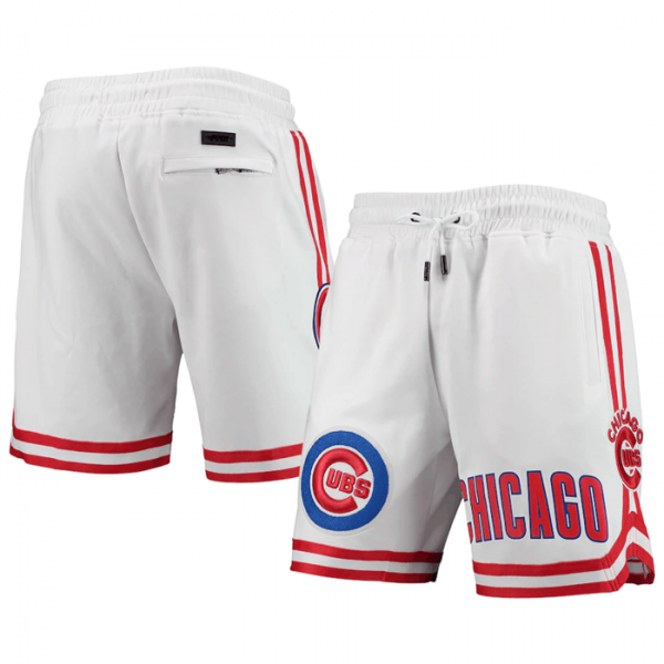 Men Chicago Cubs White Shorts
