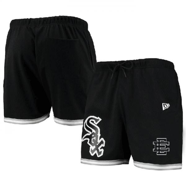 Men Chicago White Sox Black Mesh Shorts