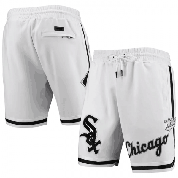 Men Chicago White Sox White Team Shorts