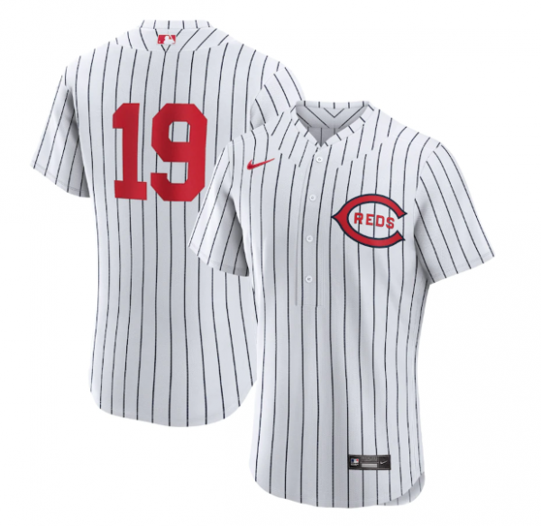 Men Cincinnati Reds #19 Joey Votto 2022 White Field Of Dreams Stitched Baseball Jersey