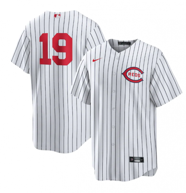 Men Cincinnati Reds #19 Joey Votto 2022 White Field of Dreams Stitched Baseball Jersey