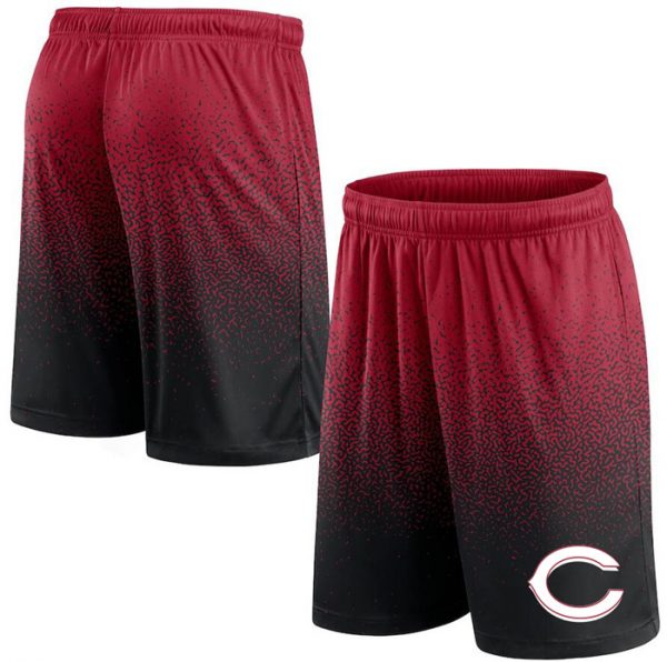 Men Cincinnati Reds Red/Black Ombre Shorts