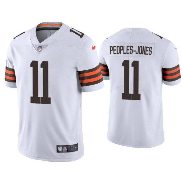 Men Cleveland Browns #11 Donovan Peoples-Jones 2021 Draft White NFL Vapor Untouchable Limited Stitched Jersey