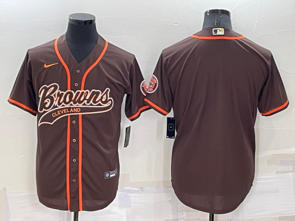 Cleveland Browns ACTIVE PLAYER Custom Blank Brown Stitched Jersey