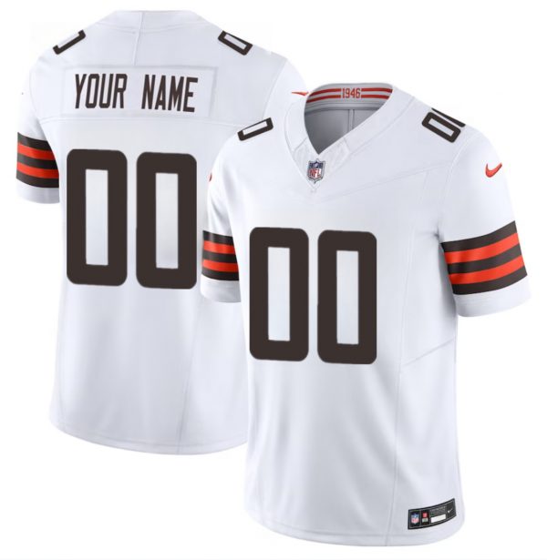 Cleveland Browns Active Player Custom White 2023 F.U.S.E. Vapor Untouchable Limited Stitched Football Jersey