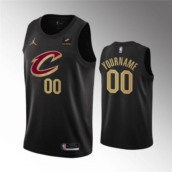Cleveland Cavaliers Active Player Custom Black Statement Edition Stitched Basketball Jersey