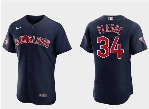 Cleveland Guardians ACTIVE PLAYER Custom Navy Stitched Jersey