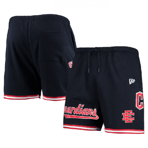 Men Cleveland Guardians Navy Mesh Shorts