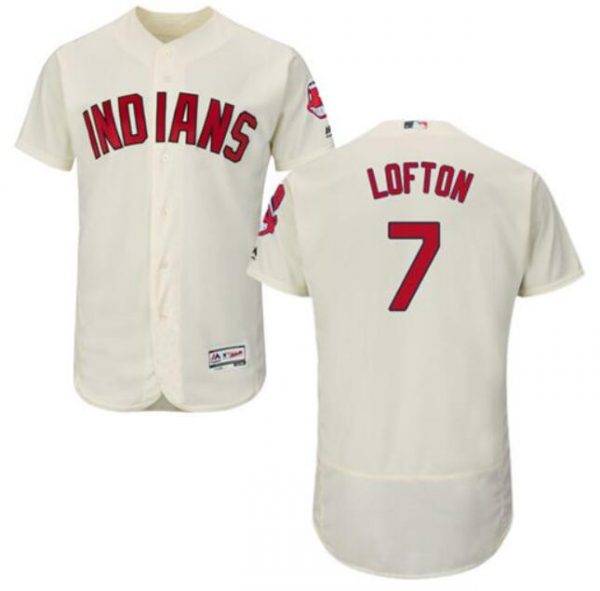 Cleveland Indians Customized Cream Stitched Baseball Jersey