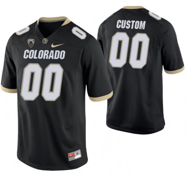 Colorado Buffaloes Custom Black College Football Stitched Game Jersey