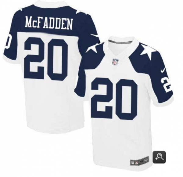 Cowboys Custom White Thanksgiving Throwback Stitched NFL Elite Jersey