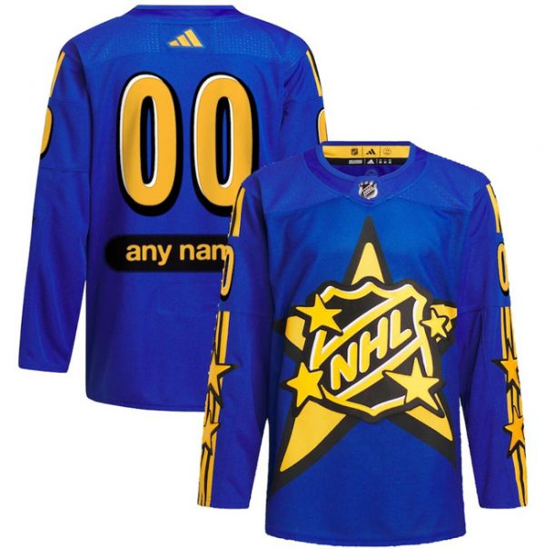 Custom All-Star Game 2024 Blue Primegreen Stitched Hockey Jersey