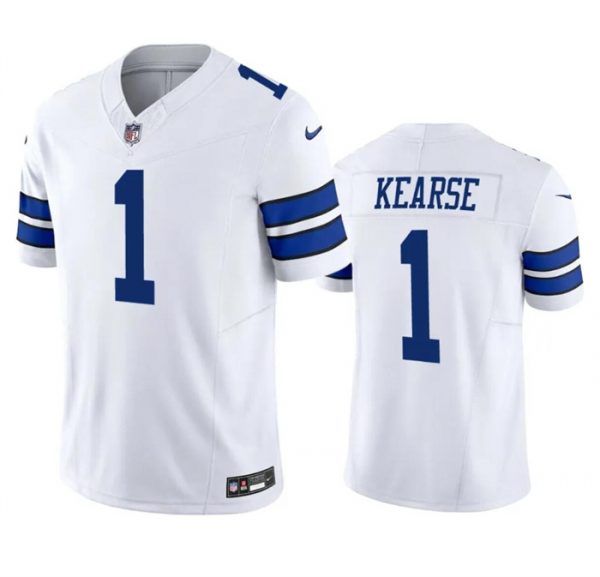 Men Dallas Cowboys #1 Jayron Kearse White 2023 F.U.S.E. Vapor Limited Stitched Football Jersey